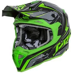 Premier Exige QX7 Cross Enduro Casque De Moto Noir Vert