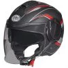 Premier Jet Casque De Moto COOL PX 9 BM Black Matt Red