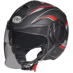 Premier Jet Casque De Moto COOL PX 9 BM Black Matt Red