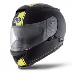Premier Touran Integral Casque De Moto Double Visière Multi DSY BM Matt Black Fluo Yellow