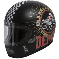 Premier Trophy Integral Casque De Moto Style Des Années 70 Speed Demon 9 BM