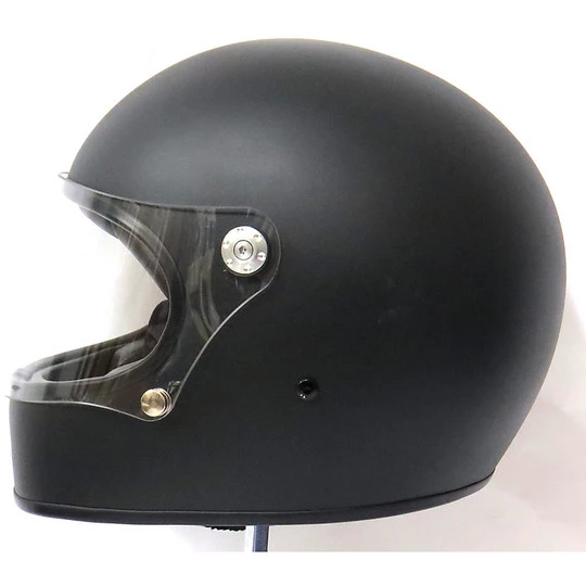 Premier Trophy Integral Motorcycle Helmet 70's Style Mono Matt Black 4 Premier Trophy Integral Motorcycle Helmet 70's Style Mono Matt Black – Image 2